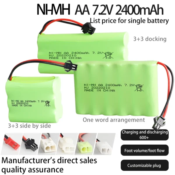 14.4 v nimh rechargeable battery pack